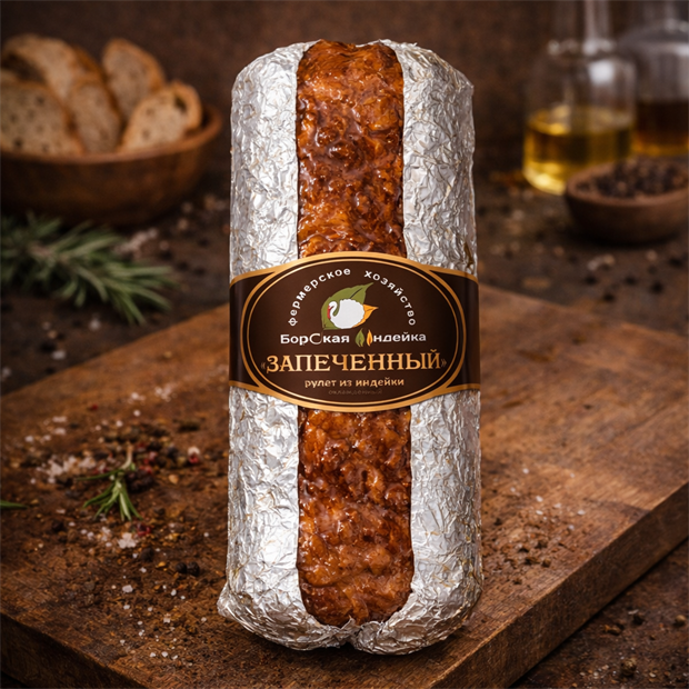 Рулет из индейки запеченный, 700 гр. 1714