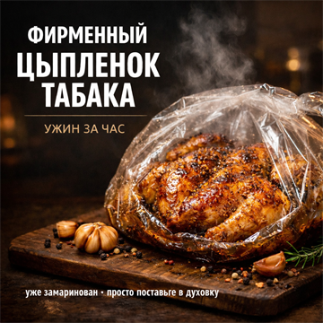 Маринованный Цыплёнок табака (из курочки без гормонов роста) 1684
